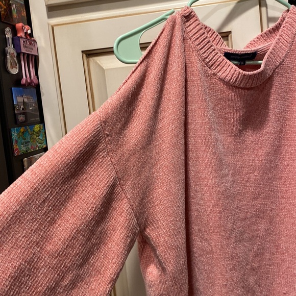 Simply Southern Long Sleeve Cold Shoulder Oversize Sweater - Picture 8 of 8